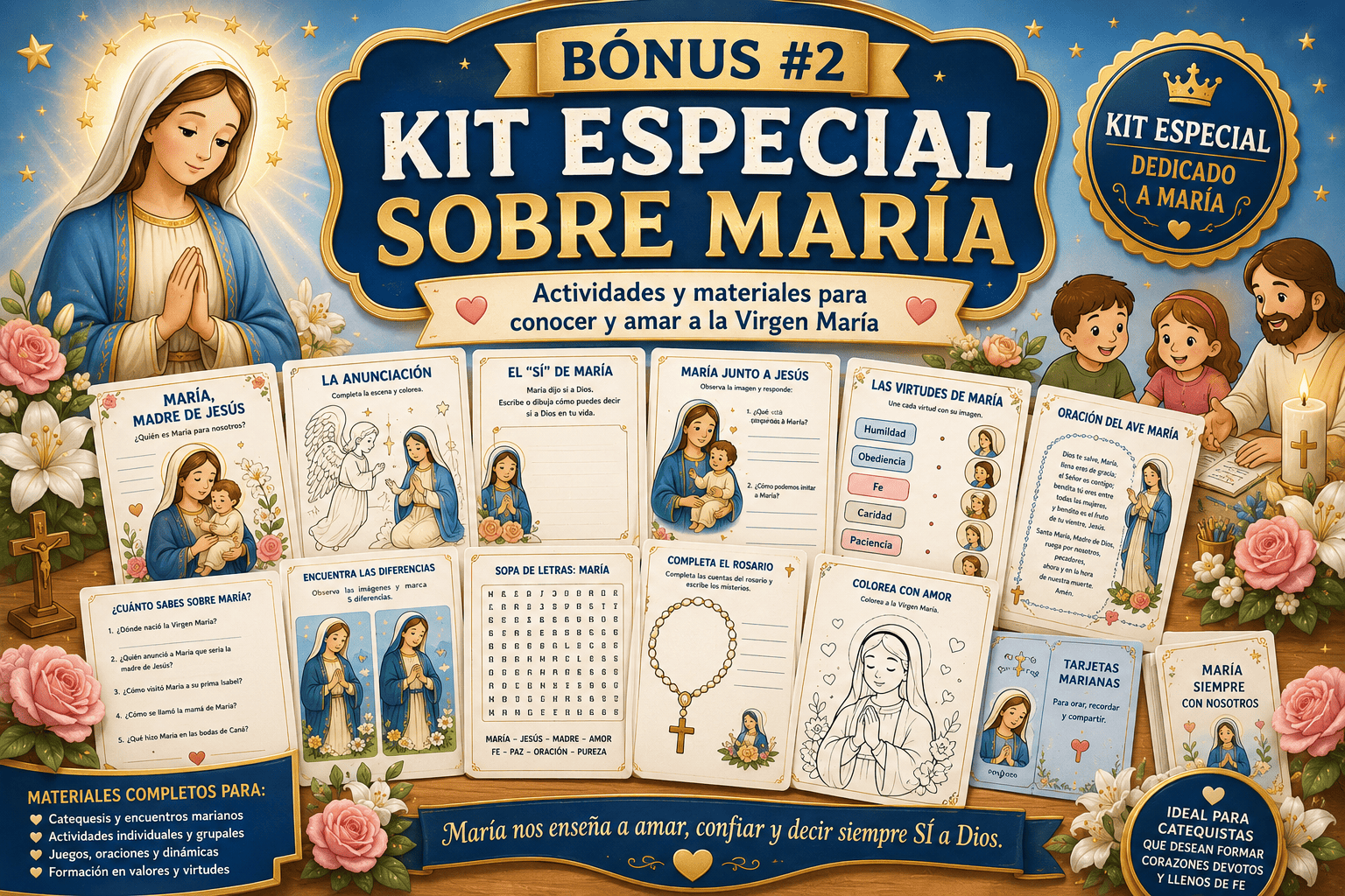 KIT ESPECIAL SOBRE MARÍA